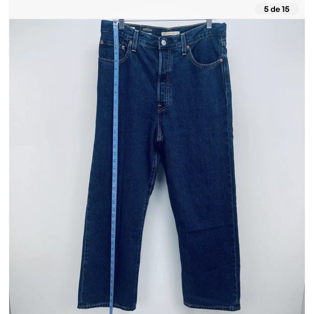 Levi’s Jeans Women’s 31x27 Ribcage Straight Leg Ankle Super High Rise Blue New - Picture 5 of 12